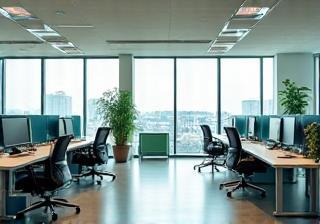 Nettoyage de bureaux ouverts lumineux à Lyon